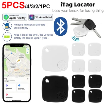 1-5 шт. Устройство защиты от потери, Bluetooth-совместимый Трекер, Беспроводной Локатор для воздушной метки для Apple для карты поиска ключей Find My
