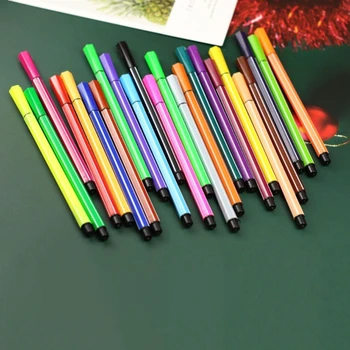 12 Цветов Акварельный карандаш, акварельная ручка на водной основе, нетоксичная обучающая ручка для письма и рисования для детей, прямая поставка
