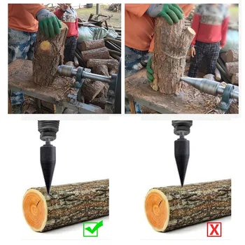 1ШТ 32 мм сверло для расщепления дров HSS с круглым / шестигранным/ треугольным хвостовиком, сверло для расщепления древесины, инструменты для деревообработки