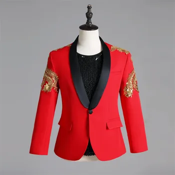 2023 Мужской костюм профессионального пошива, пиджак, свадебное платье, повседневный приталенный блейзер в британском стиле с цветными блестками