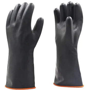 3 пары водонепроницаемых перчаток длиной 35/45/55 см из химически стойкой резины, рабочие защитные перчатки, промышленные защитные латексные перчатки