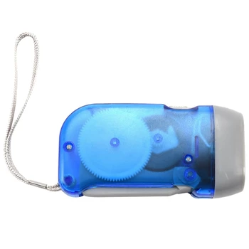 5-кратный ручной светодиодный фонарик, динамо-машина, мини-фонарик, светодиодная аварийная домашняя динамо-лампа