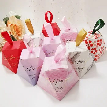 50шт Только для вас Подарочные коробки для конфет Европейские бриллиантовые упаковочные коробки для шоколадного печенья Украшения для вечеринки в честь годовщины свадьбы