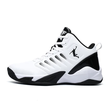 Баскетбольная обувь для мужчин, дышащие Белые мужские кроссовки, амортизирующие нескользящие кроссовки для тренировок унисекс, Tenis Basket Homme
