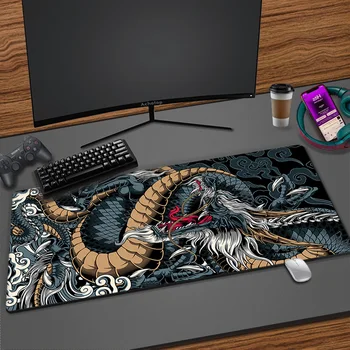 Большой коврик для мыши Китайские игровые аксессуары Dragon HD Print Офисная компьютерная клавиатура Коврик для мыши XXL PC Gamer Настольный коврик для ноутбука 100x50