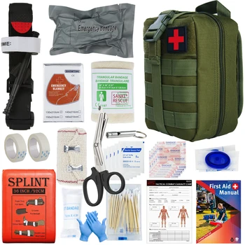 Военный набор для выживания при травмах IFAK, медицинская сумка для оказания первой помощи, снаряжение для экстренного выживания в автомобиле Molle, для пеших прогулок