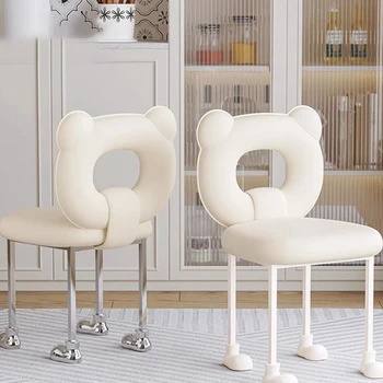 Домашние стулья для гостиной, туалетный столик, удобные вращающиеся кухонные стулья в скандинавском стиле, простая садовая мебель для спальни Sillas Cocina LJ50DC