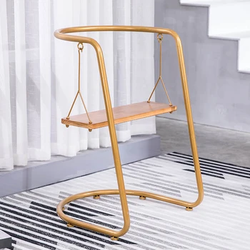 Железный стул для скандинавской девушки, мебель для дома, гостиная, досуг, простые качели, кофейня