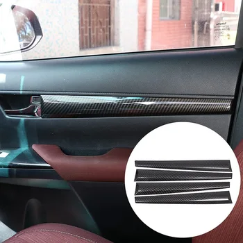 Защитная панель двери автомобиля для Toyota Hilux 2015 2016 2017 2018 2019 2020 2021, ABS из углеродного волокна, 4 шт.