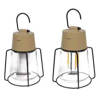 Кемпинг Фонарь Наружный светильник Подвесной Компактный USB Перезаряжаемый светильник для палатки Кемпинг Лампа для выживания БАРБЕКЮ Пикник Путешествия Рыбалка