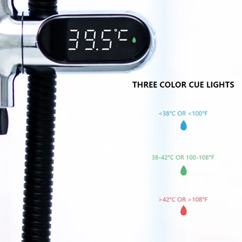 Кран, Термометр для душа, светодиодный цифровой дисплей, Электричество, Монитор температуры воды, Измеритель для для Аксессуаров для душа в ванной