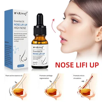 Масло для подтяжки носа Эфирное масло для массажа носа для широкого укрепления увлажнения Восстановления костей носа Чистый натуральный уход за носом
