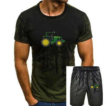 Мужская футболка Pride 1Farm Tractor с пользовательским принтом, Желтая футболка Crew с короткими рукавами