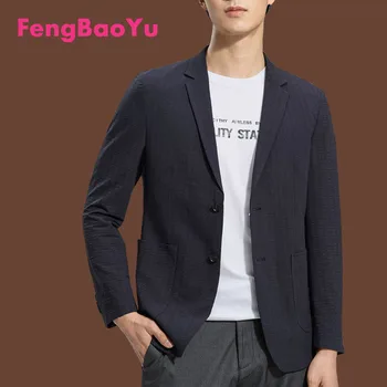 Мужской костюм Fengbaoyu для молодежи и среднего возраста, однобортное пальто, весенний новый деловой легкий роскошный профессиональный костюм, тонкое темпераментное пальто