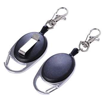 Наружная выдвижная цепочка для ключей, несколько ключей для ключей, защита от потери пряжки, кольцо для отдачи, зажим для ключей, Защитный стальной шнурок