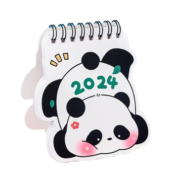 Настольный календарь TA5C 2024 с рисунком панды для дома, бизнеса, офиса, школы