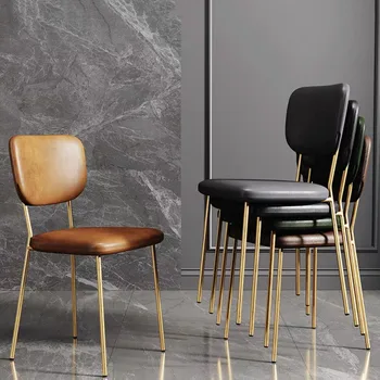 Обеденные стулья современного дизайна, Роскошная гостиная, Скандинавская Золотая спальня, Кухня, стулья для столовой, Дизайнерская мебель для дома Silla Ratan
