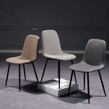 Обеденный стул Nordic Home, креативная мебель для гостиной, кресло для отдыха на балконе, Минималистичная железная кухня, стулья для ресторана Nordic