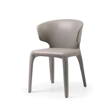 Обеденный стул с подлокотником, легкое роскошное кресло со спинкой, Минималистичная современная мебель, Мультисценарное применение