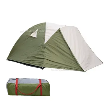 Палатка для альпинизма на 2 человека, сверхлегкий кемпинг на открытом воздухе, 4 сезона, зимняя юбка-палатка, двухслойная водонепроницаемая палатка для выживания в походах