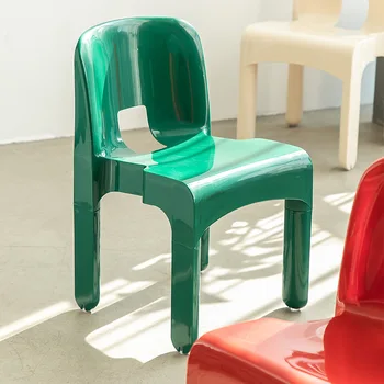 Поддержка спинки Зеленые стулья Обеденный Сад Пластиковый Милый дизайнерский детский обеденный шезлонг Nordic Cadeira De Varanda Мебель для дома