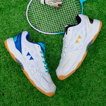 Профессиональная мужская обувь для бадминтона, удобная женская обувь для настольного тенниса, золотисто-розовая мужская обувь для волейбола, 9000