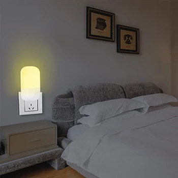 Светодиодный Ночник Мини-Светильник 110V 220V EU US Plug Nightlight Switch Control Лампа Для Детей Детская Гостиная Освещение Спальни