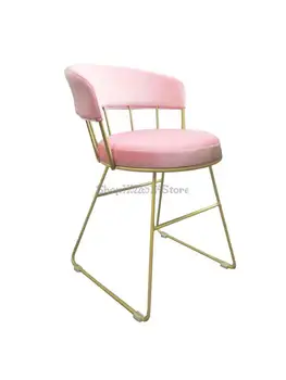 Скандинавский влиятельный легкий роскошный обеденный стул, стул для ногтей, туалетный стул, простой современный бытовой табурет для макияжа, табурет для заднего стола.