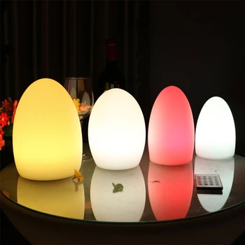 Современная светодиодная атмосферная настольная лампа TEMAR Креативный настольный светильник в форме яйца Цвет Люминесценции Водонепроницаемый Декор Ресторан Kty