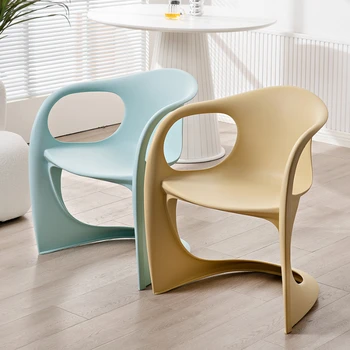 Современные обеденные стулья в скандинавском стиле ручной работы, пластиковый дизайн, Минималистичные обеденные стулья для вечеринок, Удобная кухонная мебель для дома Silla DQ