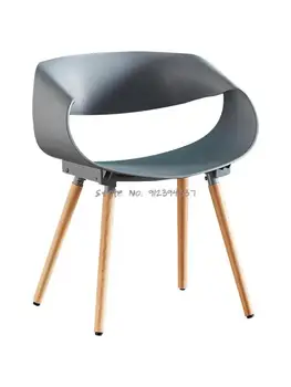 Современный минималистичный домашний стул пластиковый скандинавский сетчатый красный обеденный стул со спинкой стул для отдыха письменный стол стул для переговоров и