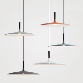 Современный скандинавский светодиодный подвесной светильник для стола, столовой, кухни, барной стойки, Подвесные светильники, Подвесной шнур, Подвесной абажур