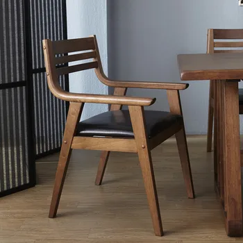 Стул для японского ресторана, кухонный стул из массива дерева, качественная спинка для отдыха, мебель для гостиной, Универсальные стулья для столовой, 2 шт.