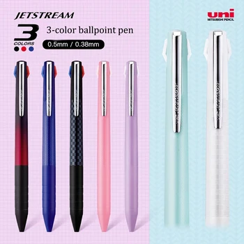 Японские Канцелярские Принадлежности UNI JETSTREAM Трехцветная Шариковая Ручка SXE3-JSS Super Smooth Гелевая Ручка Многофункциональная Ручка Канцелярские Принадлежности